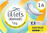 Lil-Lets Freshlock Ultra Thin Pads Normal Absorbency 14 Count with Wings view 1