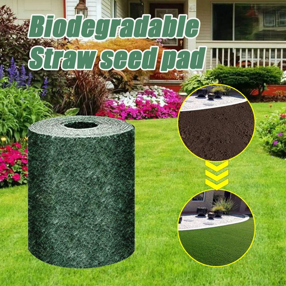 Biodegradable Grass Seed Mat Roll (No include seeds), Garden Backyard