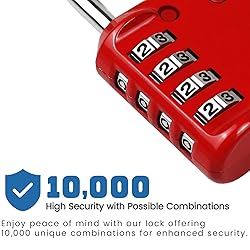 RESET-060 4 Digit Combination Padlock with 2.4 inch