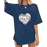 Baseball Shirt Women's Oversized Baseball Mama Shirts Game Day Tshirt Casual Graphic T-Shirt Mom Gift Sports Tops