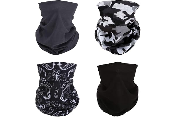 SMEHCF Headband Bandana Balaclava Half Face Mask Scarf Neck Gaiter 8pcs