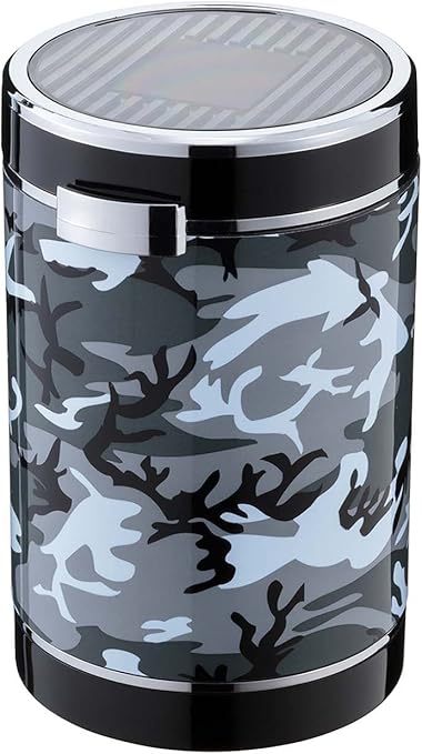 Amazon ナポレックス 車用灰皿 クリッククリーンアッシュ ドリンクホルダー型 カモフラ柄 ソーラー電池 Led付き Fizz 1036 灰皿 シガーライター 車 バイク