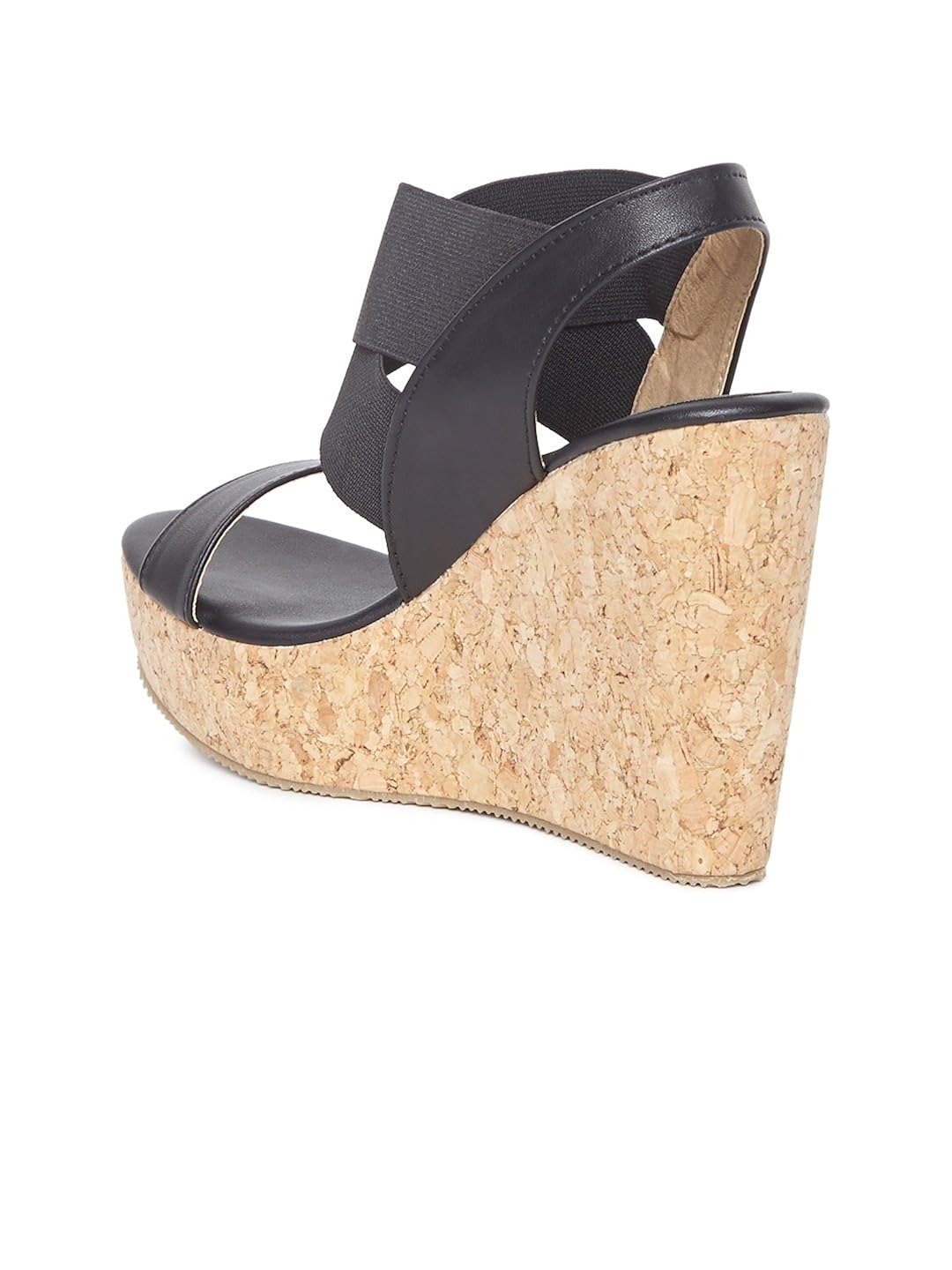 marc loire women's black solid heels