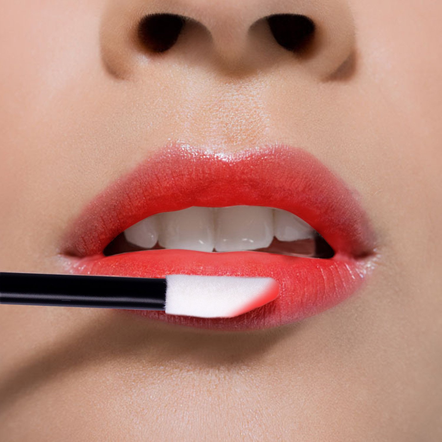 Disposable Lipstick Wands Applicators 600pcs - Disposable Lip Brushes Disposable Lip Wands ECBASKET Lipgloss Applicators Tester Wands Disposable Makeup Applicators Makeup Brushes Tool Kits Black: Beauty