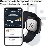 Fitbit Sense Advanced Smartwatch Heart Health Stress Skin Temp Carbon Graphite view 5
