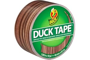 Duck Brand Printed Duct Tape Single Roll, Woodgrain (283051)