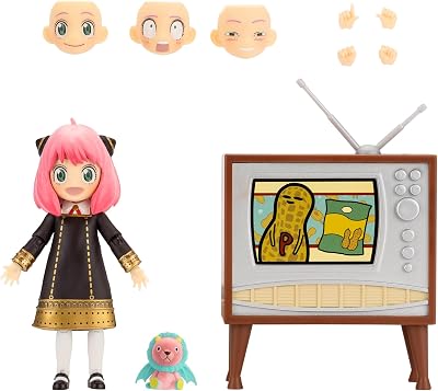 Total Anime Spy X Family Anya Forger 6.5-Inch Figure with Swappable Faces