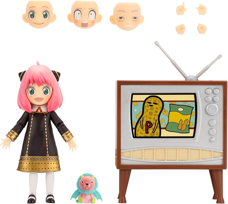 Total Anime Spy X Family Anya Forger 6.5-Inch Figure with Swappable Faces