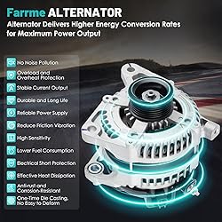Farrme 11295 Car Alternators Fit for Chrysler Town