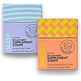 STRIPPIES Dissolvable Strips - Energy & Sleep Multi-Pack - Wellness in A Strip - Easy & On-The-go Support - 60 Strips