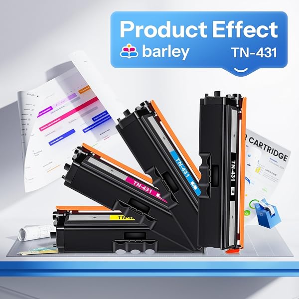 TN-431 TN431 4-COLOR TONER CARTRIDGE SET 4 PACK COMPATIBLE TN431 TN-431 MFC L8900CDW TONER CARTRIDGES REPLACEMENT FOR BROTHER TN431 TN-431 MFC-L8900CDW HL-L8360CDW PRINTER INK.