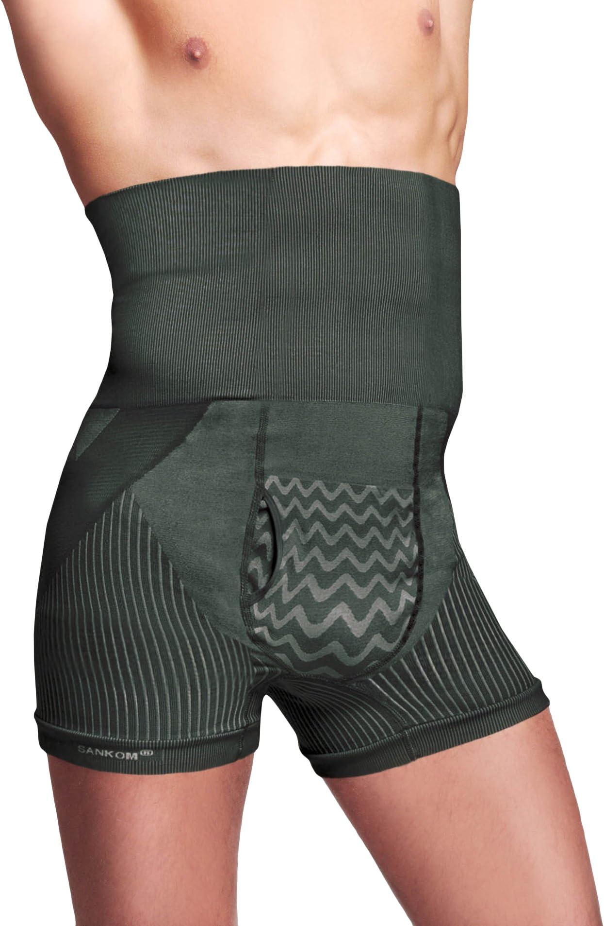 Sankom Men's Posture Correction Shaper Shorts - Aloe Black, Size XL/XXL