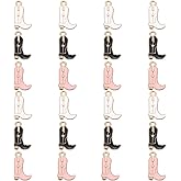 MECCANIXITY Western Charm for Jewelry Making, Enamel Alloy Shoe Game Western Charm Pendants for Bracelet Necklace Earring DIY Craft
