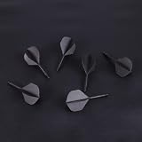 CyeeLife 6 Packs Integrated Dart Flights and Shafts One Piece Accessory Black view 6