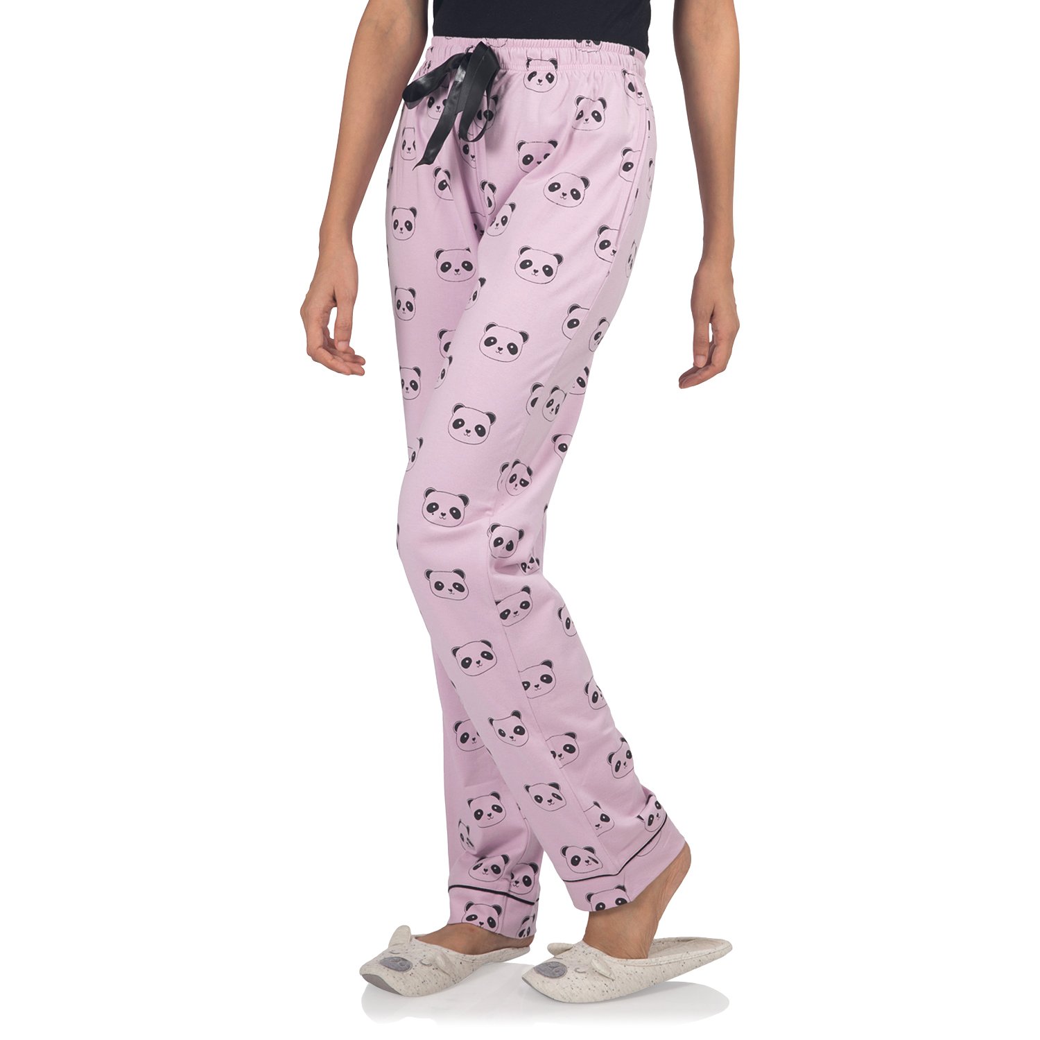 nite flite women's panda cotton pajamas