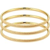 Kainier 3mm 14K Gold Plated Bracelet Stainless Steel Glossy Stackable Thin Round Bangle Bracelet for Women Solid Plain Polished Bracelet Best Gifts for Love