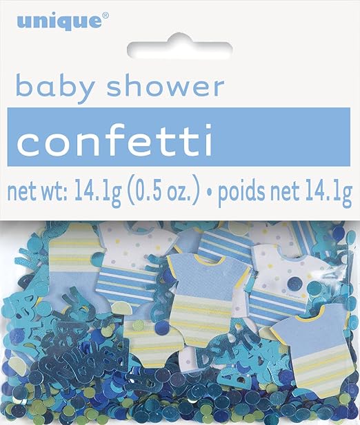 baby shower confetti boy