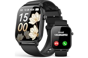 PAYBAY Smart Watch for Men Women- Answer/Make Call, 2024 IP68 Waterproof Fitness Tracker Watch with Heart Rate Monitor Sleep Step Counter Activity Smartwatch for Samsung Andriod iPhone iOS Compatible