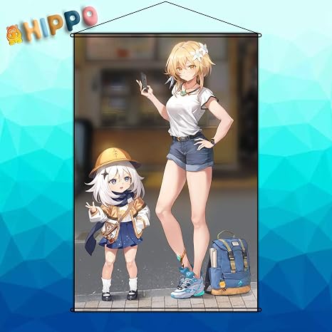 Amazon Hippo タペストリー 原神 Genshin Impact げんしん 蛍 ポスター 掛ける絵 約70cmx100cm アニメ 萌えグッズ 通販