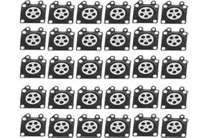 Cunyuer Metering Diaphragm Assembly, 30PCS/Set Carburetor Diaphragm Gasket Replacement for Zama 2500/3800/4500/5200/5800, Carburetor Parts Replacement