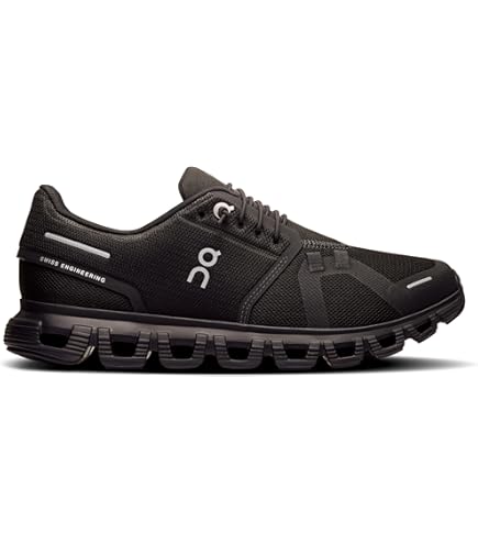 Amazon.com | On Men's Cloud 6 WP Sneakers, Black/Black, 7 Medium