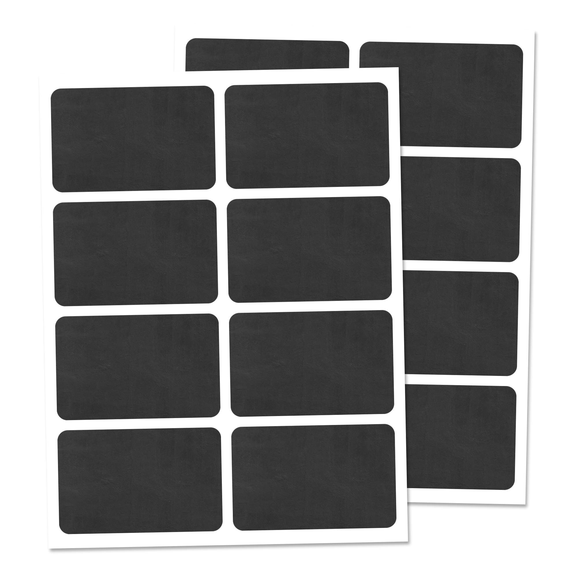 160-Pack, Chalkboard Labels Stickers, Erasable and Reusable - 6 x 4 cm