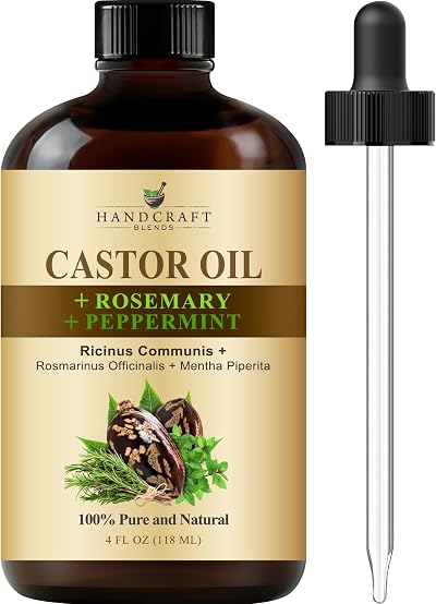 Handcraft Blends Castor Oil with Rosemary and Peppermint 118 ml