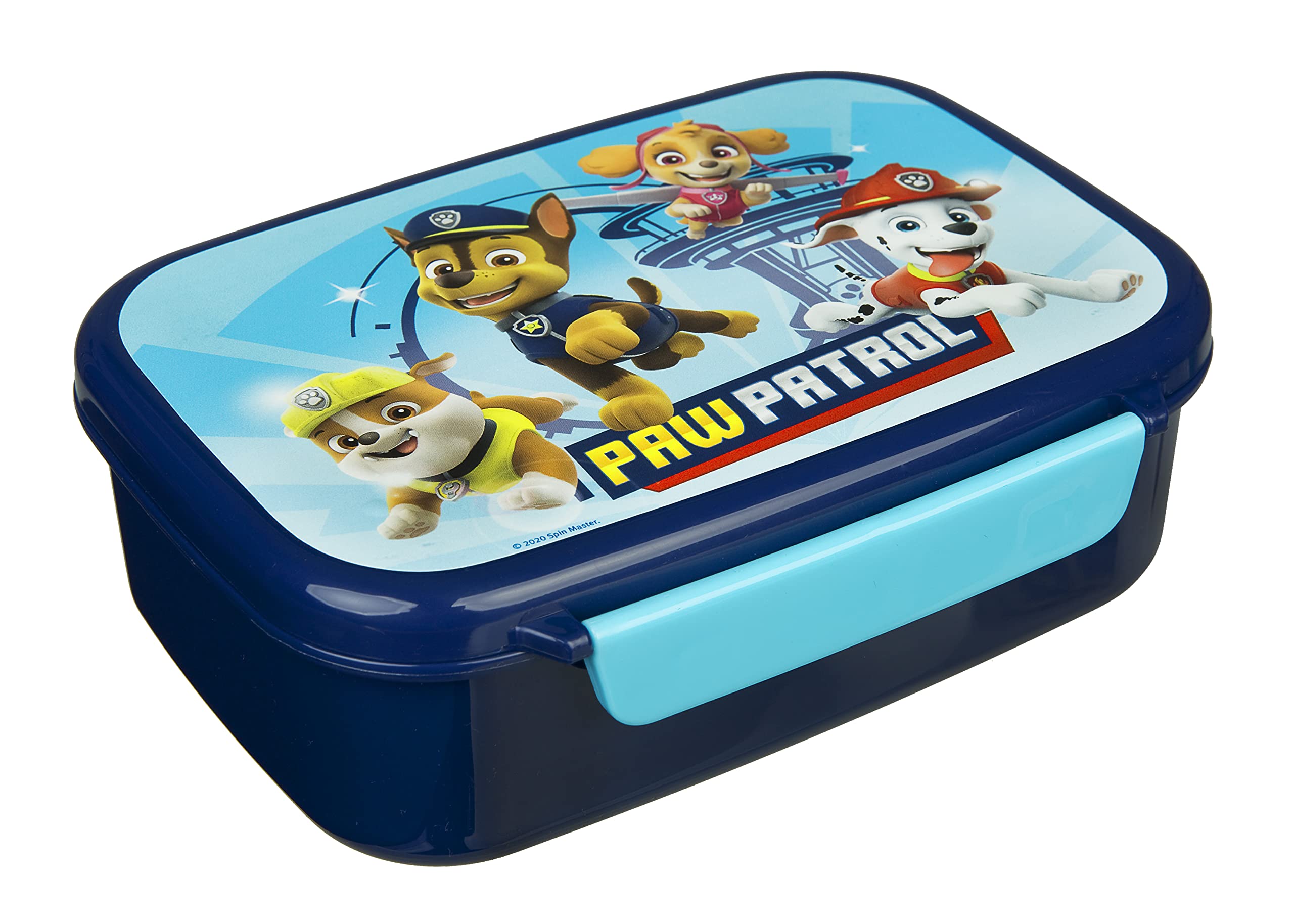 Scooli PPAT9903 Plastic Lunch Box with Two Clips, Paw Patrol, Easy to Open and Close, BPA and Phthalate Approx. 18 x 13.5 x 6 cm — image 1