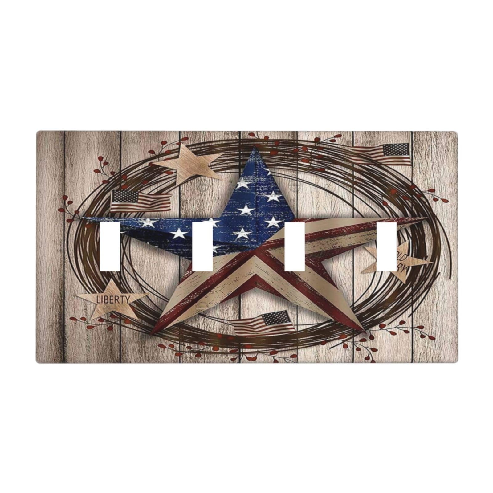 Xuejiaku Light Switch Cover Rustic Western American