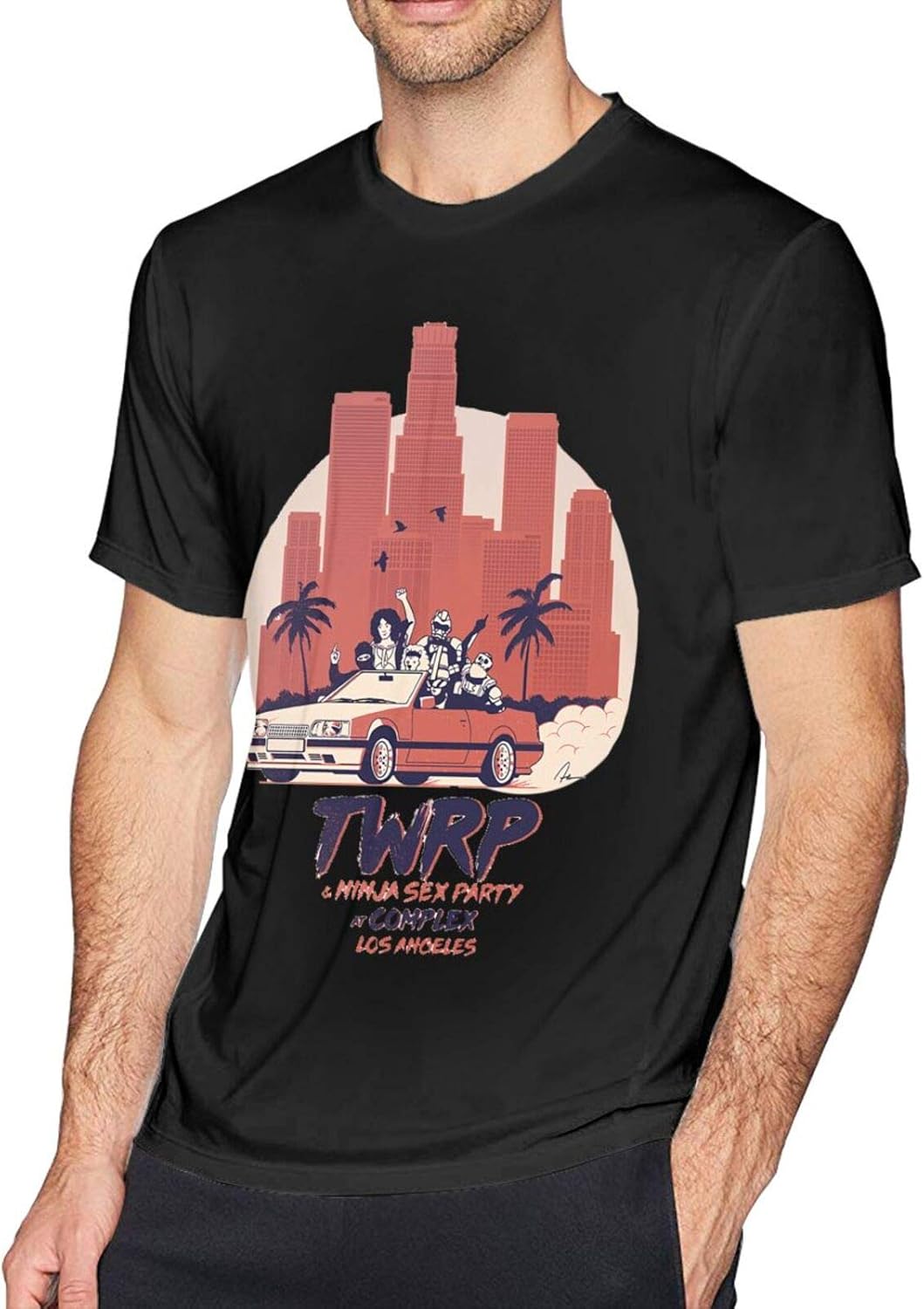 Amazon.com: Men T-Shirts Crew Neck Short-Sleeve Top Fashion Custom Tees Shirts: Clothing
