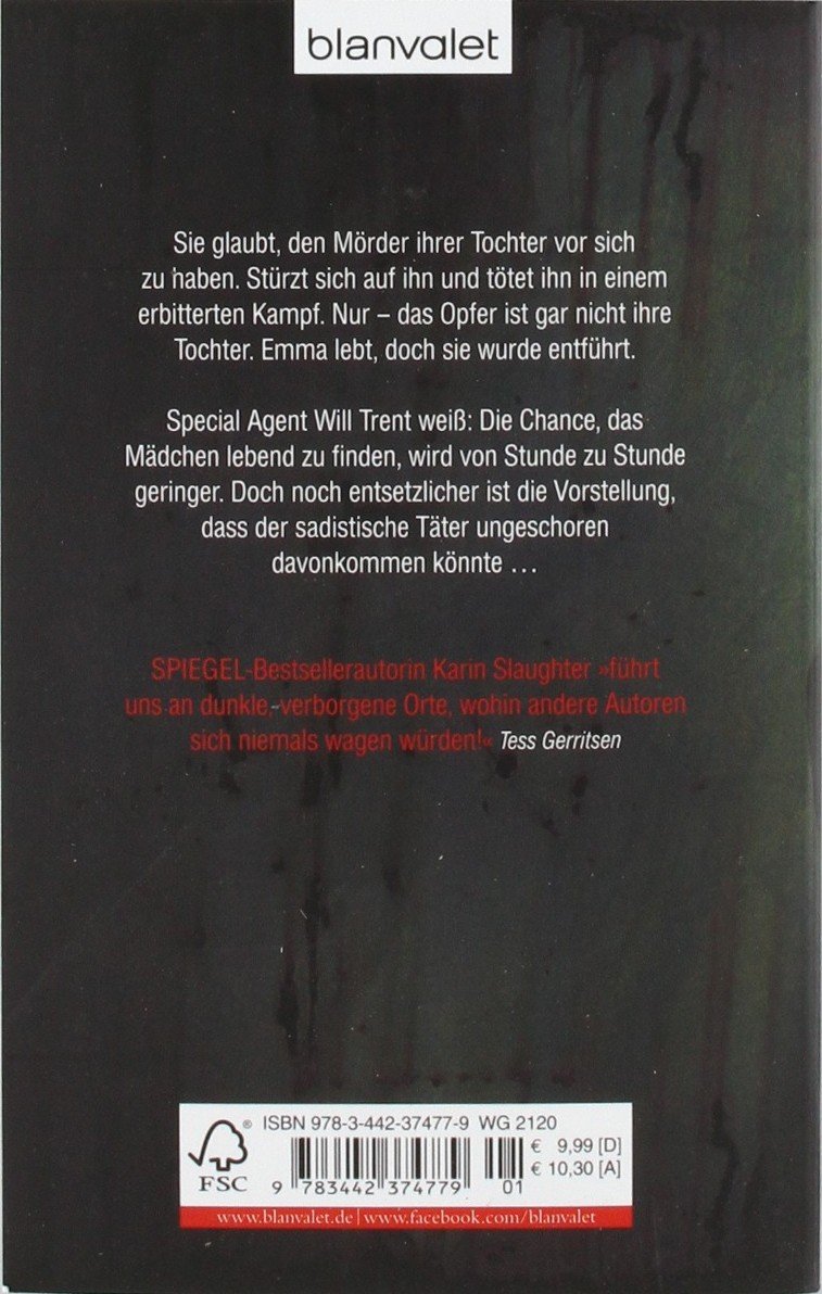 Entsetzen Slaughter Karin 9783442374779 Amazon Com Books