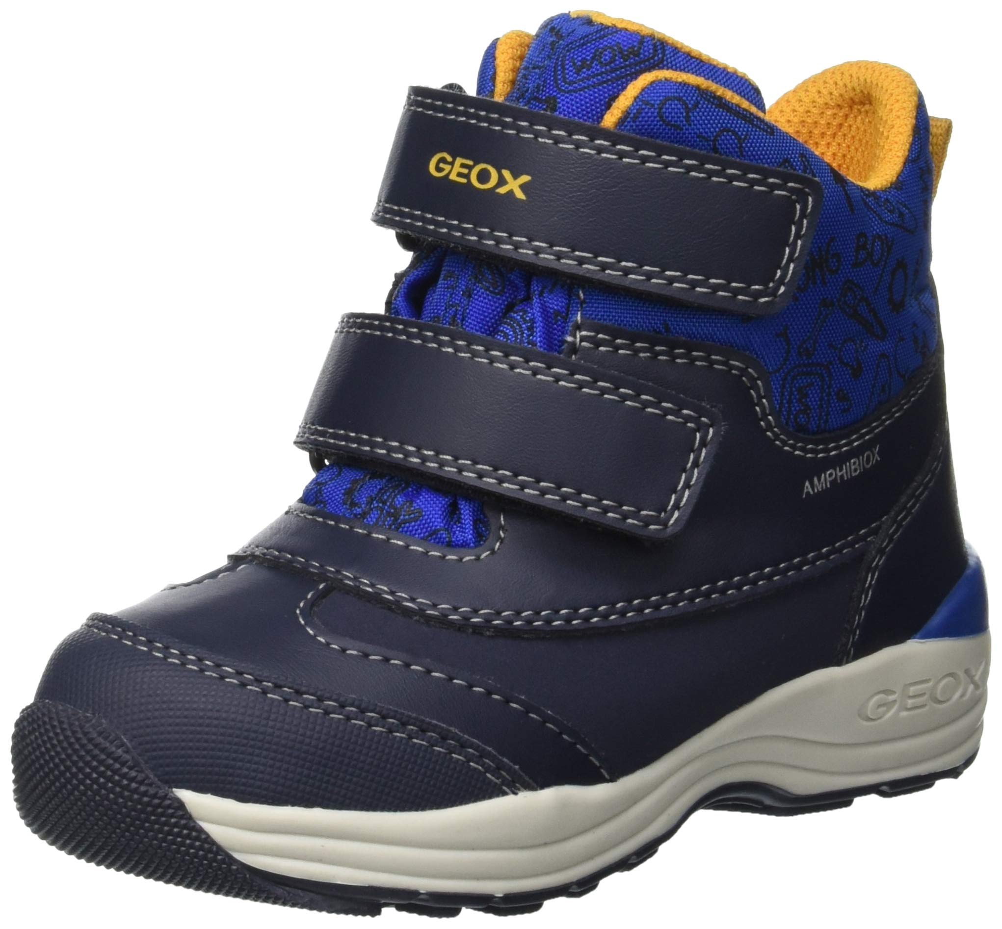 Geox Baby New Gulp BOY B ABX Boots, (Dk Navy/Royal C4184), 3.5 UK Child