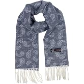 TZ Promise Patterned Scarf for Unisex– 66 x 12 Inches Long Ultra-Soft Cashmere Feel for Winter