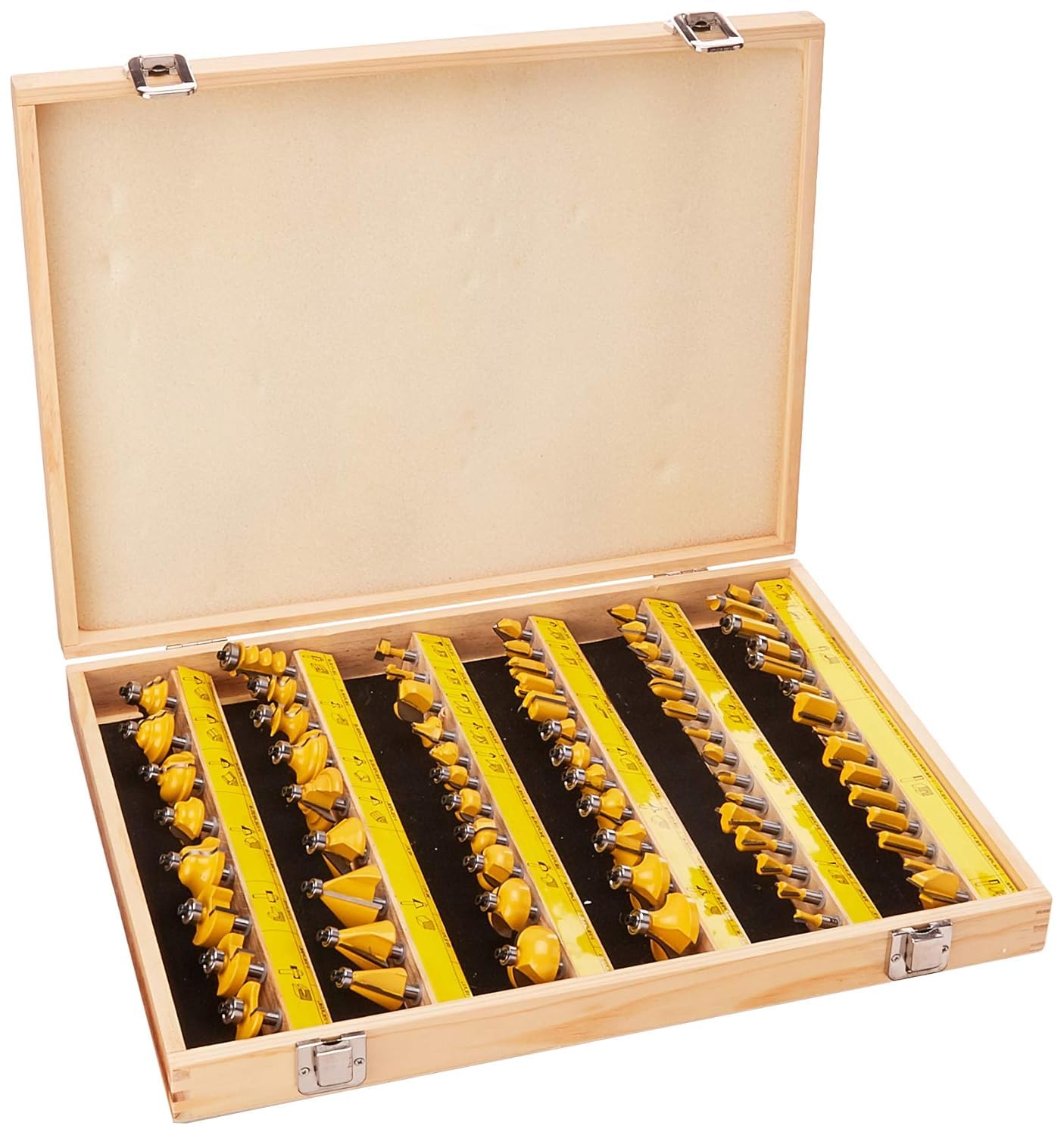 Yonico Router Bits Set 70 Bit 1/4-Inch Shank 17702q