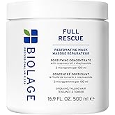 Biolage Full Rescue Restorative Hair Mask for Thin Hair - Strengthens & Conditions for Fuller-Looking Hair, Rosemary Oil & Niacinamide, Vegan & Cruelty-Free, Silicone-Free, 16.9 Fl Oz