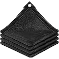90% Sunblock Shade Cloth Net Black Resistant - 6x12 Ft Garden Shade Mesh Tarp for Plant Cover, Greenhouse, Chicken Coop, Kennels, Tomatoes Plants