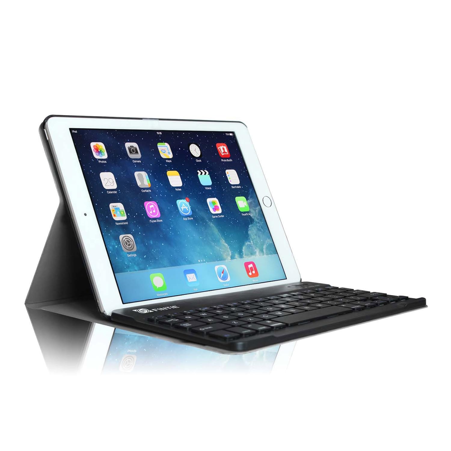 For Apple iPad Slim Leather Case Cover Removable Wireless Bluetooth