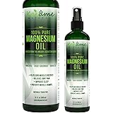 Kaiame Naturals Magnesium Oil Spray, Large 12 oz, Undiluted, Pure and Organic, Sourced from Ancient Zechstein Seabed