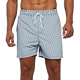 FREDRM Mens Swim Trunks Quick Dry Boardshorts with Mesh Lining Above Knee Swimwear Bathing Suits