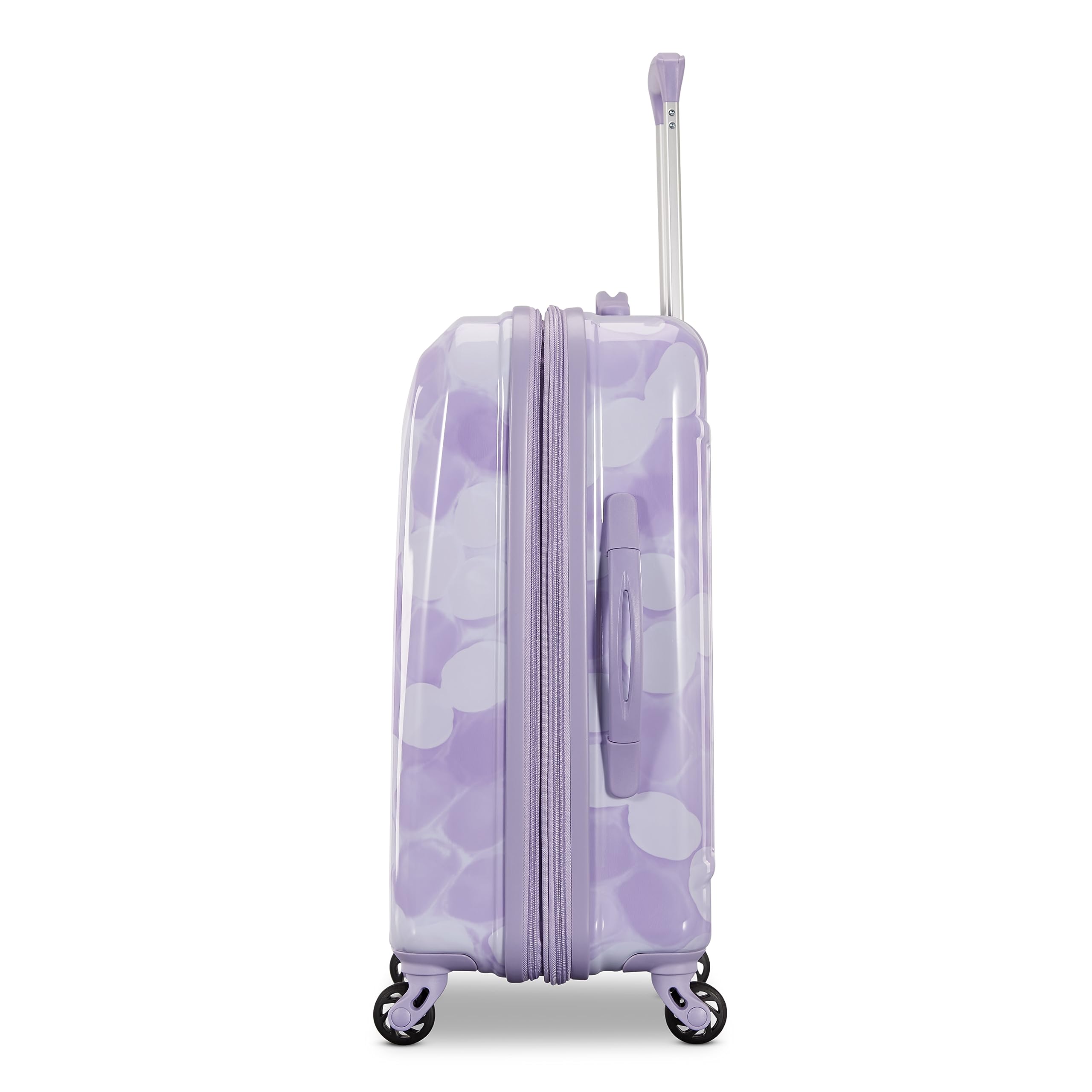 American Tourister Moonlight Hardside Expandable Luggage with Spinner Wheels, Lavender Maze, Carry-On 21-Inch