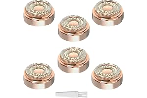 YOUNGPRO Generation 2 Replacement Heads for Flawless Facial Hair Remover Compatible with Flawless Replacement Heads,Fit for Flawless Replacement Heads Gen 2 for Flawless Facial Hair Removal for Women,6 Count.