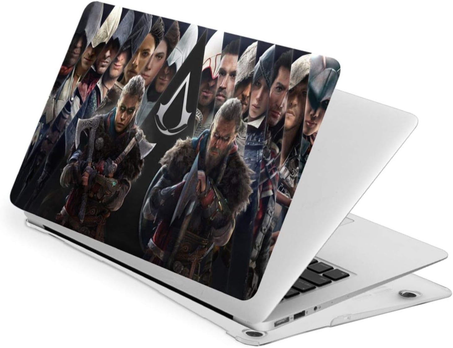 Assassin's Creed MacBook Laptop Case Laptop Hard Shell Case with Hard Shell Case + Cleaning Brush Water-Proof Dustproof Anti-Scratch Not Deformed PVC Protective Shell Suitable