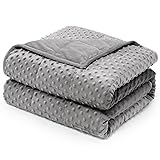 Wemore Minky Dot Weighted Blanket for Adults Queen