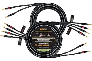 WORLDS BEST CABLES 35 Foot WBC-GOLD-LOCAP-SPKR-12 AWG - Low-Capacitance - Low-Inductance - High Purity OFC - Audiophile HiFi 