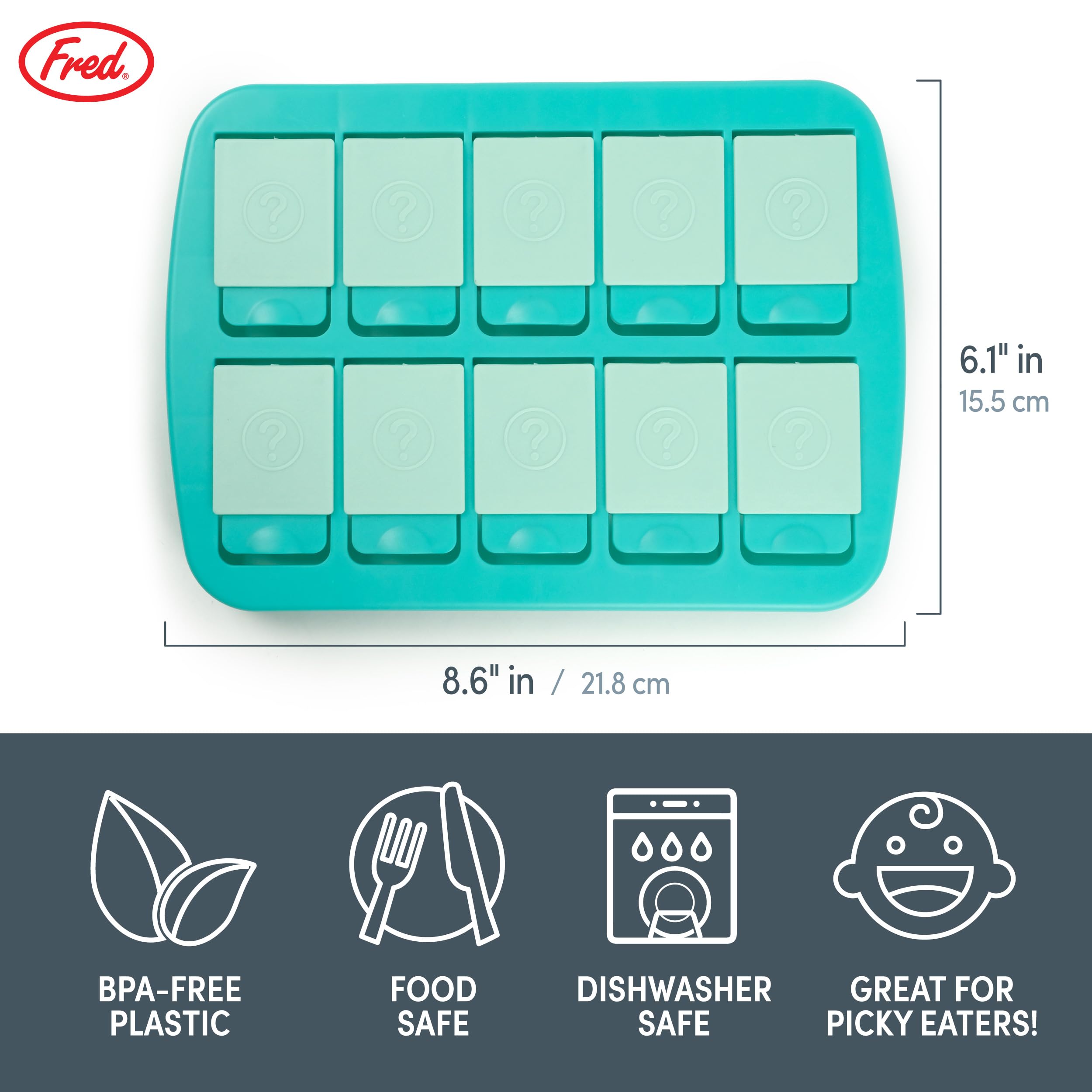 Genuine Fred MINI Match UP Memory Snack Tray, Fun Interactive Game for Kids, Travel,Friendly 8.5