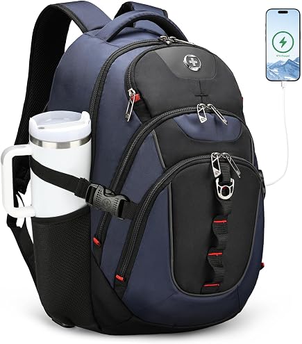 Case Logic 17in Laptop Backpack (12 x 5 x 17 inches) (Solid Black) : Electronics