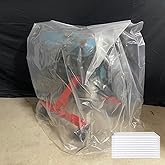 Clear Engine Storage Bags, 10 Pack 39"x47" Heavy Duty Dust Covers | Heavy-duty transparent PE dustproof storage bags for engine protection and home organization. 10 pack value set.