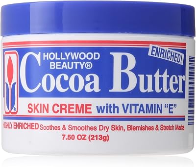 Hollywood Beauty Cocoa Butter Cream Moisturizer 7.5 Oz Hydrating Skin Care