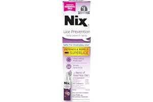 Nix Lice Prevention Daily Leave-In Spray for Kids, Long-Lasting Protection, Repels Superlice, 6 Fl Oz