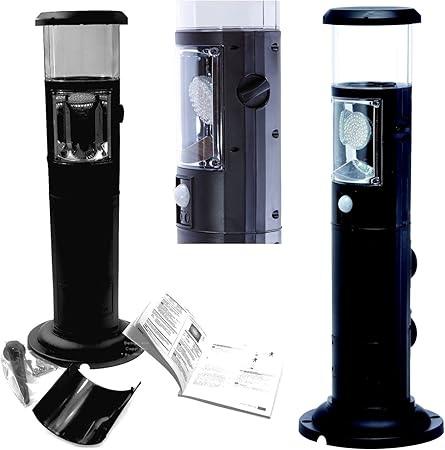 Led Energiesaule Mit Bewegungsmelder Und 2 Stuck Schuko Steckdose 230v Ip44 Inkl Led Leuchtmittel Gu10 Fassung 6400k Lampensaule Gartenstehlampe Steckdosensaule Schuko Gartenlampe Gartensaule Design Leuchtensaule Gartenlaterne Leuchtsaule
